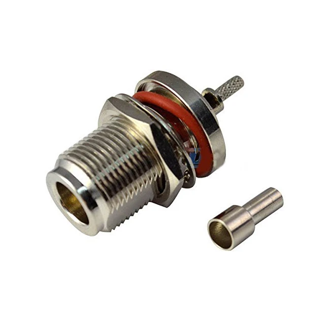 RF Connector N Female Bulkhead For RG316/RG174 Cable Crimp Type N-C-KY1.5