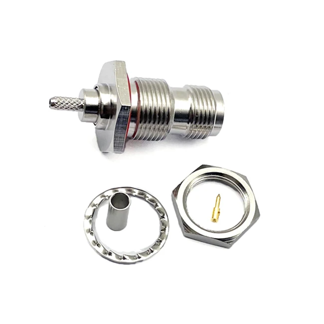 TNC Female Connector Bulkhead Mount For 1.13 1.37 Cable With IPEX TNC-C-KY1.13
